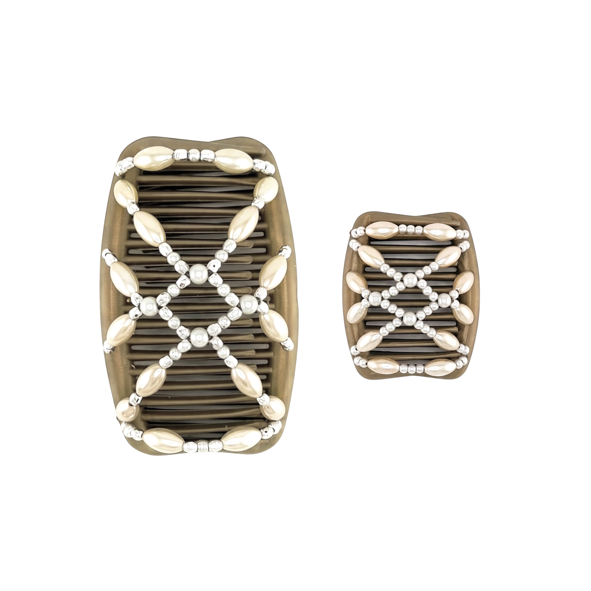 Pearl Ivory Silver, Gold Combs