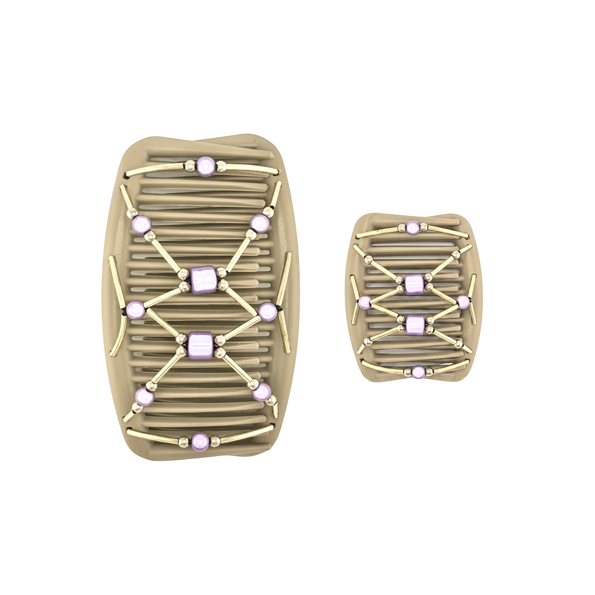 Tuby Gold Miracle Lilac, Tan Combs