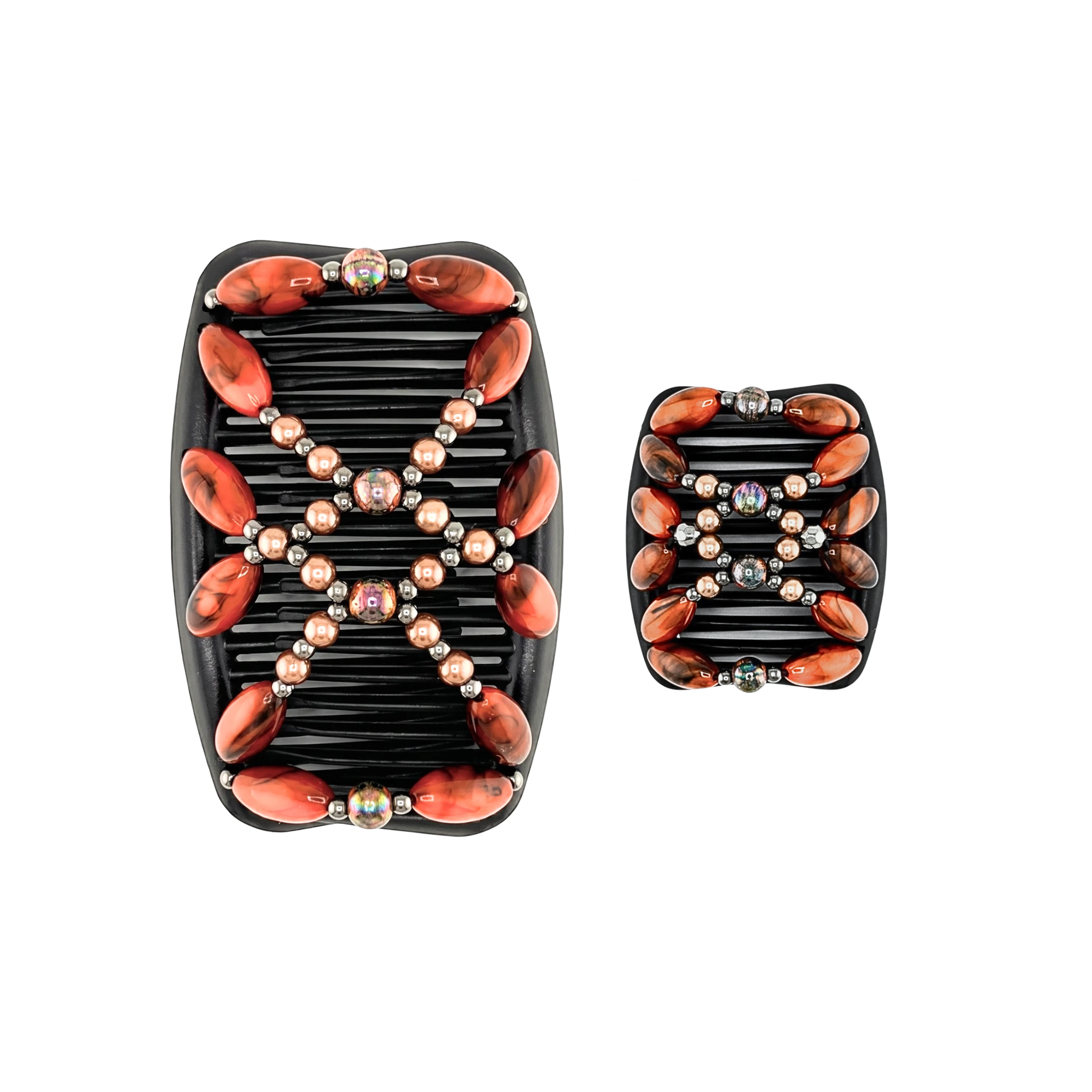 Salvadore Orange Charcoal, Brown Combs