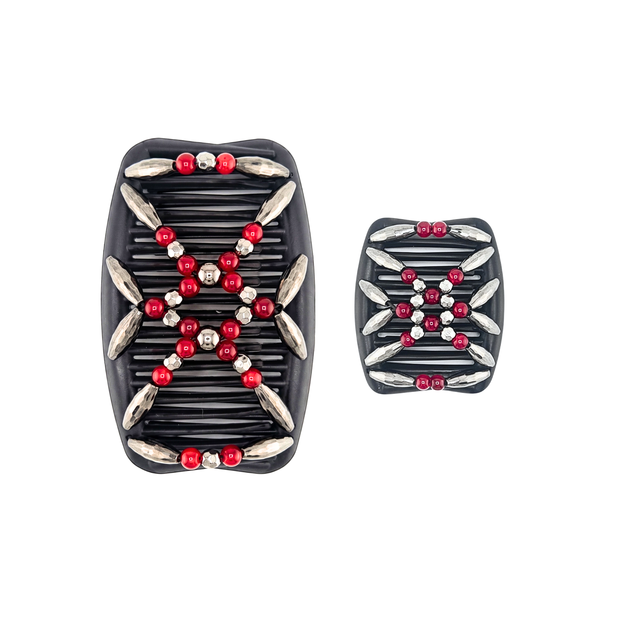 Majestic Charcoal Red, Brown Combs