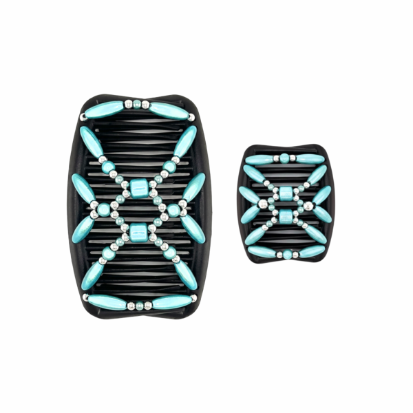 Miracle Turquoise Silver, Brown Combs