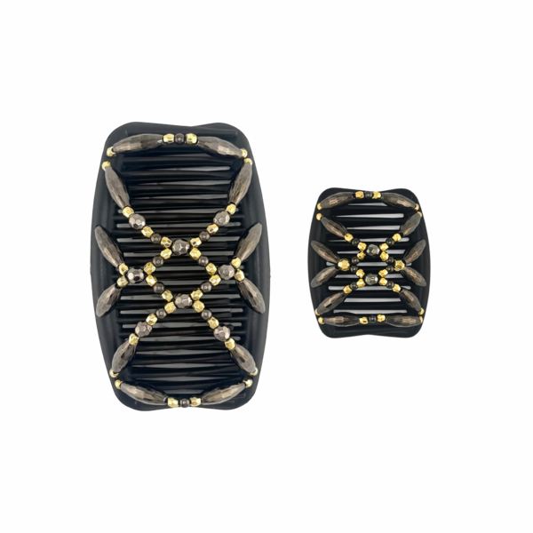 Majestic Charcoal Gold, Brown Combs