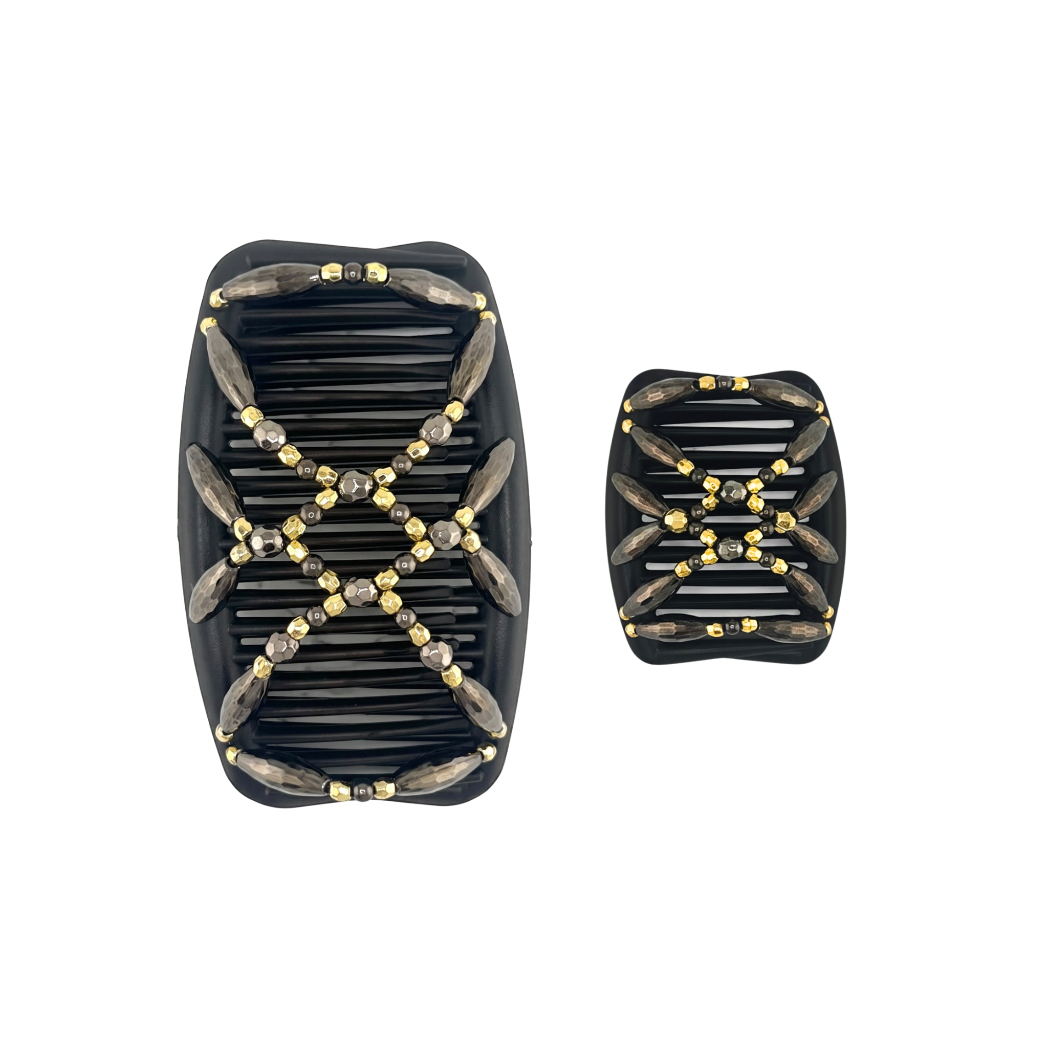 Majestic Charcoal Gold, Brown Combs