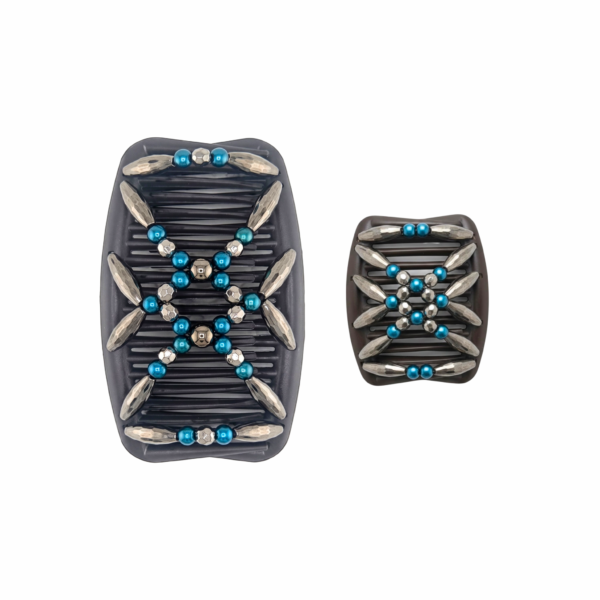 Majestic Charcoal Blue, Brown Combs