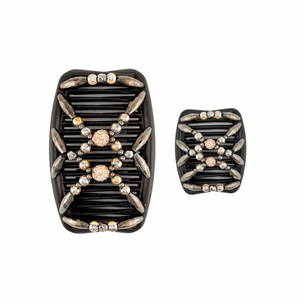 Majestic Charcoal Shambala Champagne, Brown Combs
