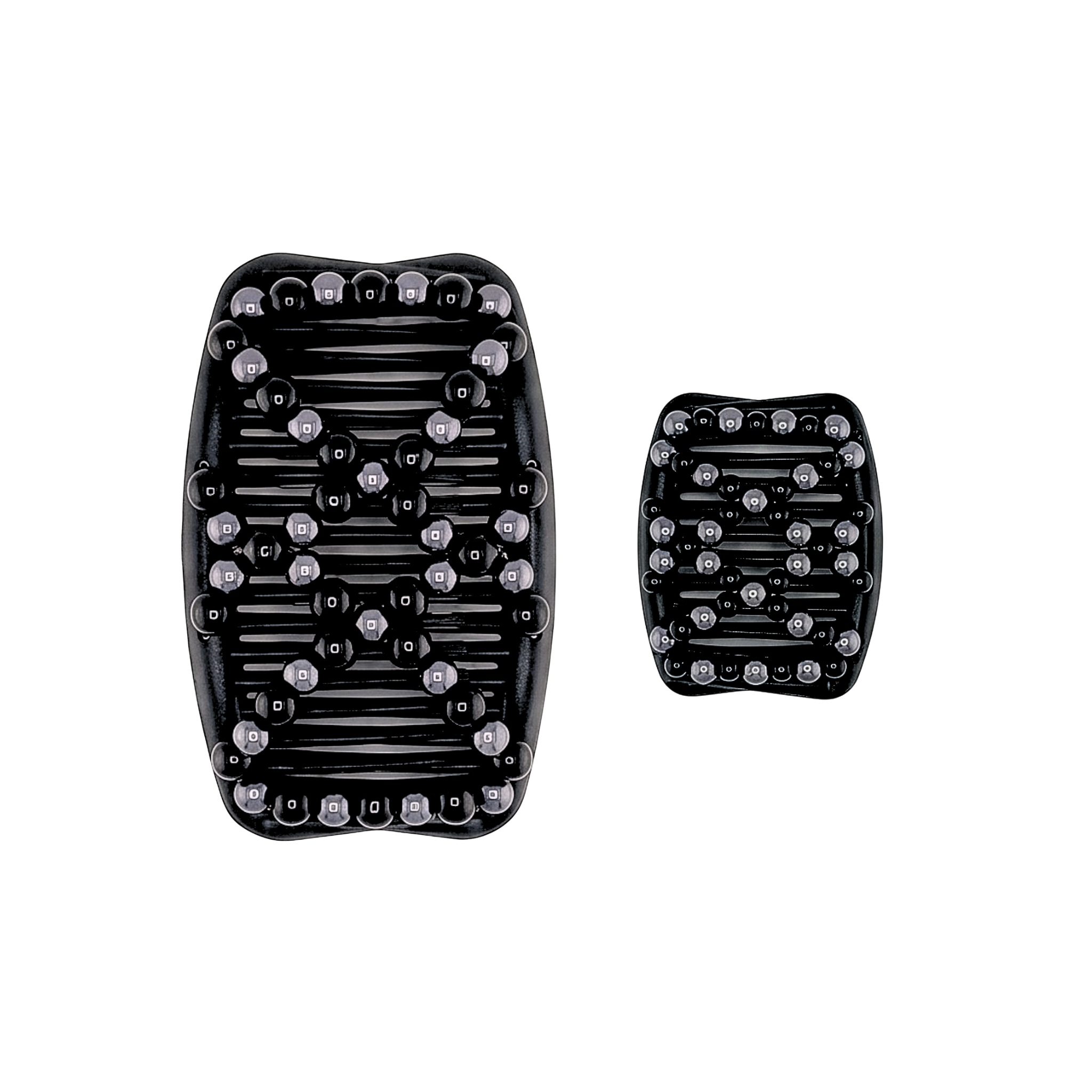 Pearl Round Black Smoke, Black Combs