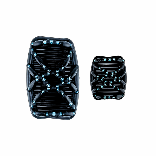 Wood Natural Black Ocean Blue, Black Combs