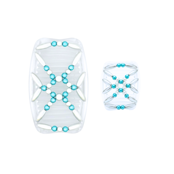 Miracle White Turquoise, Clear Combs