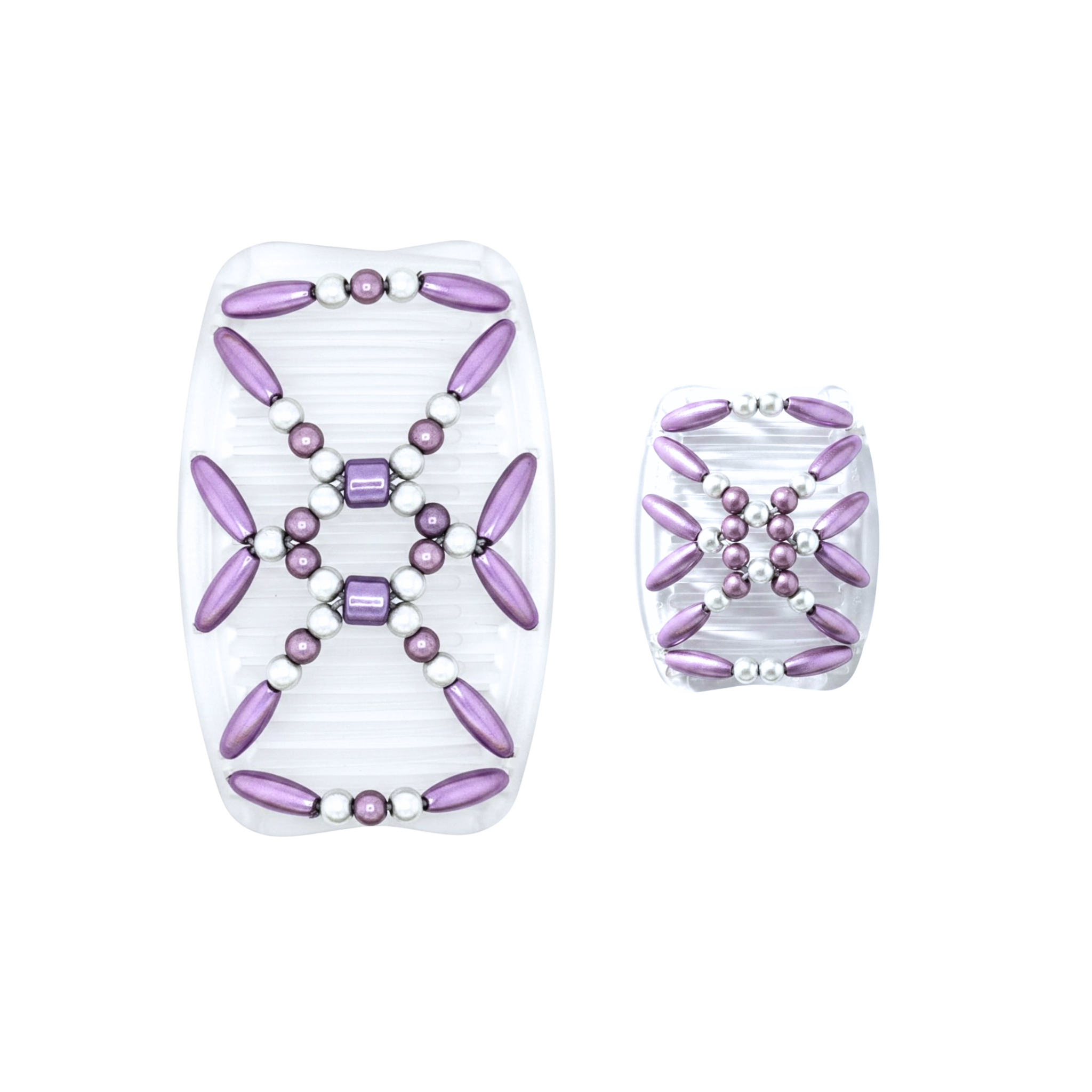 Miracle Lilac White, Clear Combs