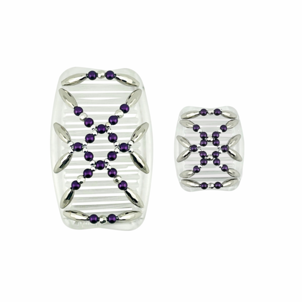 Majestic Silver Purple, Clear Combs