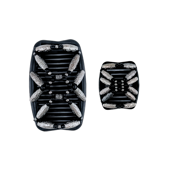 Salvadore Charcoal Black, Black Combs
