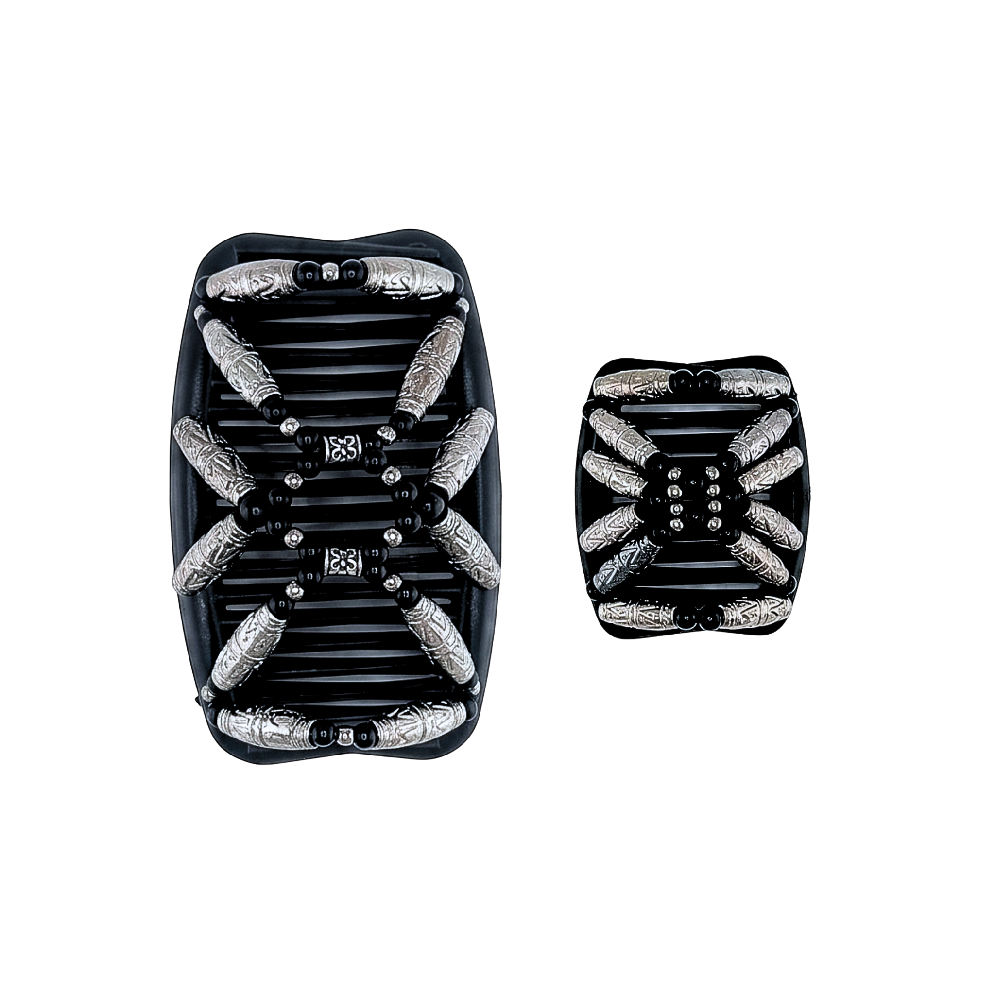 Salvadore Charcoal Black, Black Combs