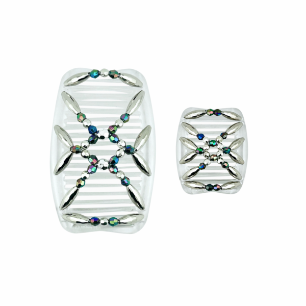 Majestic Silver Multi, Clear Combs