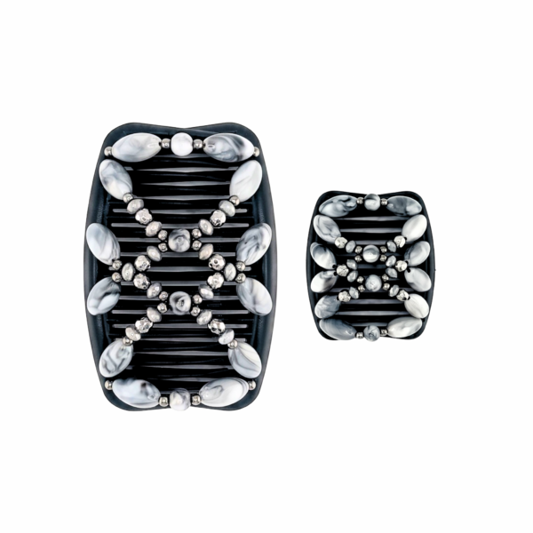 Salvadore Grey Charcoal, Black Combs