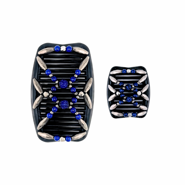 Majestic Charcoal Shambala Blue, Black Combs