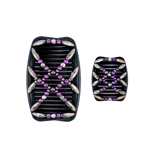 Majestic Charcoal Purple, Black Combs