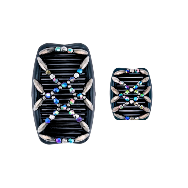 Majestic Charcoal Multi, Black Combs