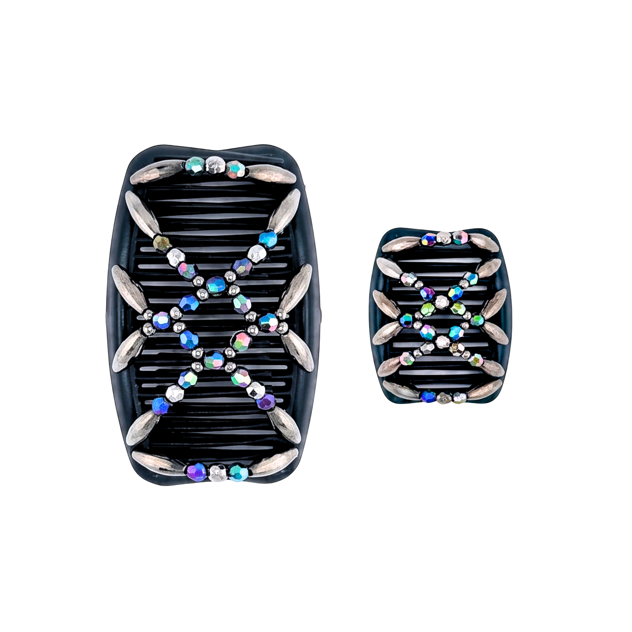 Majestic Charcoal Multi, Black Combs