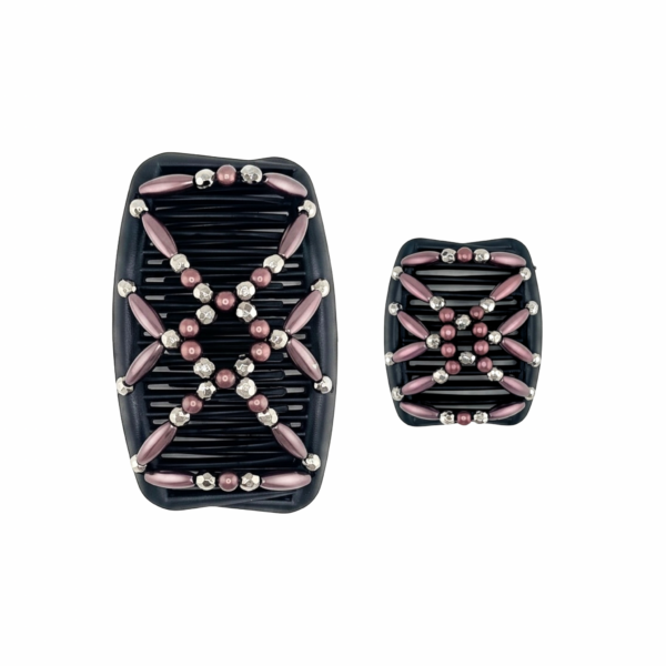 Pearl Purple Charcoal, Black Combs
