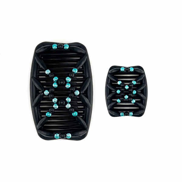 Pearl Black Turquoise, Black Combs