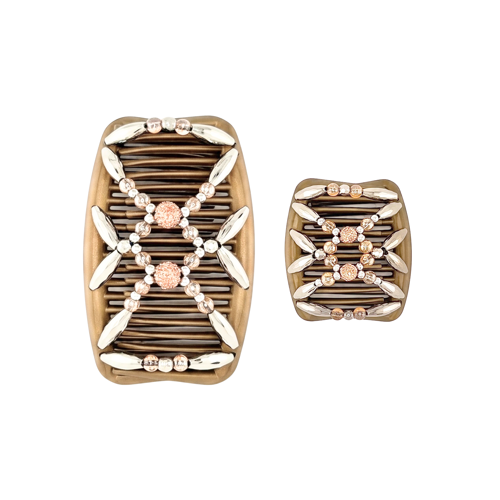 Majestic Silver Shambala Champagne, Gold Combs