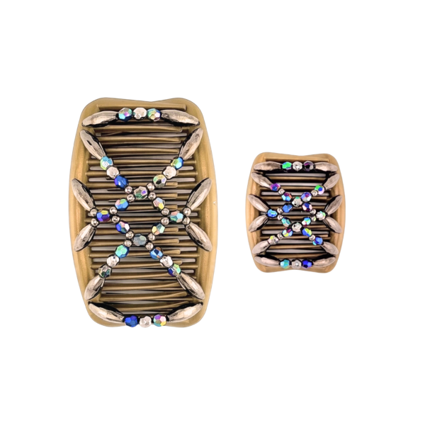 Majestic Charcoal Multi New, Gold Combs